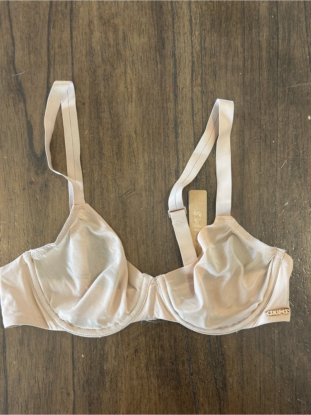 Skims No Show Molded Unlined Demi Bra Clay 34B NWT